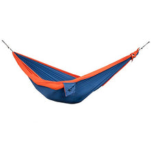 Ticket to the Moon - Amaca originale Ticket to the Moon + borsa Express + gancio a S, 320 x 200 cm, Royal Blue/Orange