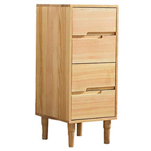 Mobile Bagno Sottile Legno Risparmio di Spazio Addensare Legno Limita Cassetto Governo di Immagazzinaggio Groove Disegno della Maniglia 4 Tier for Cucina Camera da Letto Soggiorno