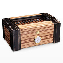 Accessori e umidificatori per sigari Cigar Cabinet A Doppio Strato Alto-Trasparente Piano Tetto Apribile Humidor Cedar Legno Vernice di Alta qualità in Legno Regalo Migliore