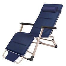 SHUAIIJUAN Sedia per il tempo libero domestico Reclining Giardino Sedia da giardino Sdraio reclinabile pieghevoli sedie a sdraio con cuscino for la terrazza, giardino, Ufficio, Prato, Spiaggia, Campin