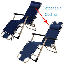 AI LI WEI SHUAIIJUAN Sedia per Il Tempo Libero Domestico Pieghevole Sdraio Sdraio Sedile Sonnecchiando gravità Zero Lounge Patio sedie all'aperto Beach Garden Camping Max.150kg - Blu