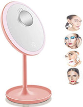 Specchio da bagno, anti-appannamento, specchio da Specchio da bagno a led illuminato impermeabile, specchi da tavolo rotondi illuminati con luci, luci dimmerabili make up specchio per bagno home hotel