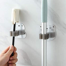 Cartoon Mop Gancio Viscosa Superficie Spazzolata Texture Di Superficie Lucidata A Specchio Da Bagno Che Non Lascia Segni Viscosa Mop Gancio Forte Portante Fissato Fibbia Della Clip Mop Pugno Gratis