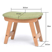 Sgabello Resistente per Soggiorno Semplici mobili for la casa in stile nordico Sgabelli in legno con rivestimento sfoderabile e lavabile in legno Sgabelli bassi Sgabello rotondo Pouf for sedie Sgabell