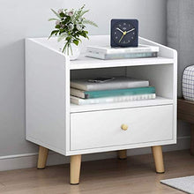 File cabinets Comodino tavolino Comodini 1 cassetto 1-Privacy Spazio Moderno Semplice Camera Semplice Governo di immagazzinaggio Cassetti (Color : A)