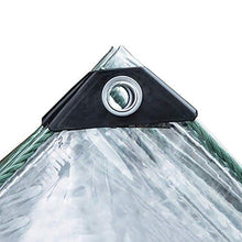 CXF Trasparente Strato incatramata Pioggia ispessite See-Through in plastica Panno all'aperto Cortile Tende e PVC, 0,5 Millimetri di Spessore, 500 g/m² a Prova di Sun Telo Occhiellato Retinato