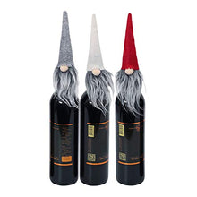 YARNOW 6Pcs Gnomi di Natale Cappello Bottiglia di Vino Topper Coperchio per Bottiglia di Vino Non Tessuto per Forniture per Feste di Natale (Colore Casuale)