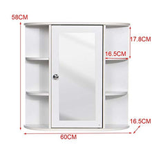 WanuigH Mobili da Bagno Mobile da Bagno a mirroring Mobile Domestico Bagno a Muro Bagno Mobili Mobili Armadio Cabinet Scaffale Cosmetico Armadio di stoccaggio cosmetico Risparmio di Spazio