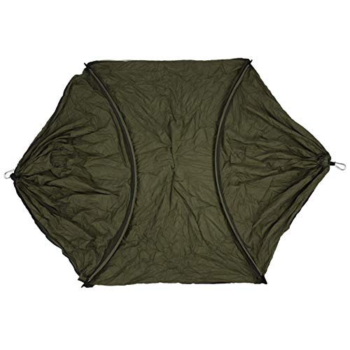 DAUERHAFT Sedia a Dondolo Doppia sospesa con Amaca Portatile con Corda legata, per Viaggi in Campeggio all'aperto(Army Green)