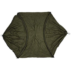 DAUERHAFT Sedia a Dondolo Doppia sospesa con Amaca Portatile con Corda legata, per Viaggi in Campeggio all'aperto(Army Green)