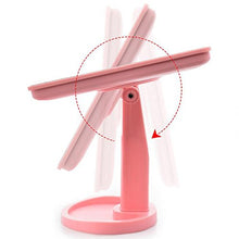 Specchio A 360 Gradi Rotante Trucco Specchio Regolabile 16/22 LED LED Touch Touch Touch Drop 16/26,5 cm Rosa