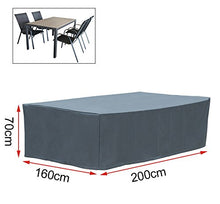 WOLTU® GZ1161an Coperture per Mobili da Giardino Tavoli Sedie Telo di Copertura Protezione Cover PE 200x160x70 cm