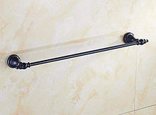 JKCKHA Northern Europe. A Parete Rack Rail da Bagno cremagliera Rack Appendiabiti in Bronzo Nero Unico Rack 62 Centimetri