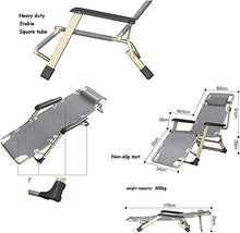 Sedia reclinabile Pieghevole Zero Zero Gravity Sedia Lounge Oversize XL, Sedie a sdraio Cuscino in cotone per giardino Patio esterno Sedie Lettini Sdraiati Piano reclinabile Caricamento fino a 300 kg
