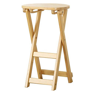 CONGMING-Sedie Cucina Sgabello Pieghevole in Legno Massello