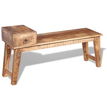 vidaXL Panchina Panca da Giardino Esterno con Cassetto Legno 120x36x60 cm
