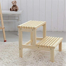 Sgabello Scaletta Pieghevole 2 Step Ladder Sgabello Stato in legno massello Sgabello Sgabello Sgabello Bach da bagno Bach da bagno Bagno in legno Poggiapiedi Sgabello Doppio strato Scalata ad alto ped