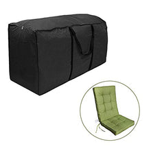 Cuscino per mobili Custodia 210D Resistente all'Acqua Giardino Patio Esterno Cuscino Borsa di stoccaggio con Cerniera Custodia per Il Trasporto Borsa,Nero (L: 173 * 76 * 51cm)