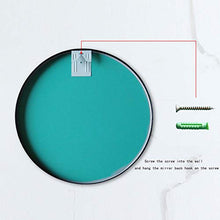Specchio da bagno nordico rotondo con ripiano HD ultra bianco antideflagrante argento specchio spazio alluminio lato nero / Phnom Penh / specchio bianco specchio da bagno specchio da bagno
