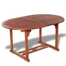 OUSEE Tavolo da Giardino 200x100x74 cm in Legno Massello di Acacia