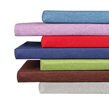 LRuilo - Cuscino per panca da giardino, con lacci di fissaggio, cuscino per seduta a 2/3 posti, lunghezza 100/120 cm, per interni ed esterni (blu, 140 x 40 x 5 cm)