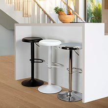 Versa Zena Sgabello Alto da Bar, Rotante, Misure (A x L x l) 81,5 x 35 x 35 cm, Acciaio, Color Nero