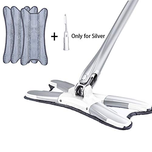 SSAYY Mop 1 / 3Pcs X-Type Microfiber Mop Floor con Mop Cloth Sostituisci Lo Strumento per La Pulizia della Famiglia di Estrusione Manuale A Mano Libera
