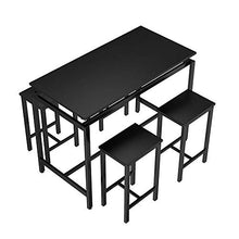 DAKEUR Set Tavolo e sgabelli da Bar unità da Bar per la casa 5 Pezzi Set Sala da Pranzo Sgabelli da Bar e Tavolo da Colazione Set Tavolo e sedie da Cucina Set 4 tavoli e sedie salvaspazio Set 4 per