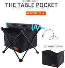 Tavolo da picnic all'aperto Tavolo da campeggio pieghevole portatile Tavolo da picnic in alluminio con sacchetto di stoccaggio per all'aperto, giardino, campeggio, picnic, barbecue, spiaggia, pesca Bb