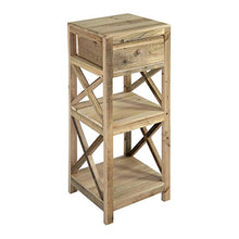 Nature by Kolibri Scaffalatura in legno con 2 ripiani e 1 cassetto, per soggiorno, giardino, balcone