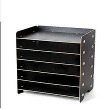 Schedario Classificatore Verticale Cartella del Desktop, Portariviste in Legno Scaffale per Cancelleria A più Piani, Forniture per Ufficio O Articoli per La Casa (Size : #15)