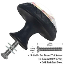 Wetia Pittura del Gallo per la Cucina di casa Armadio Armadio Armadio Nero 3,5 x 2,8 cm