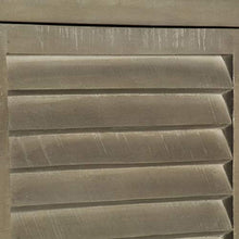 SKM Cassettiera Legno Massello di Mango Grigio e Ottone 140x40x80cm