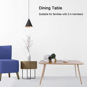 AYNEFY Tavolino da salotto in legno, piccolo tavolo da caffè, elegante tavolino da pranzo, per soggiorno, sala da pranzo, giardino, balcone, 100 x 50 x 48 cm (L x P x A) - Arredi Casa