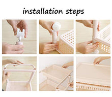 &ripiano di stoccaggio Dell'organizzatore di immagazzinaggio cremagliera, Cucina Bagno Mensola di rotolamento del carrello spesa Food Storage carrello del basamento della Salva Spazio Scaffale di fini