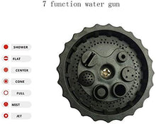 GYLEJWH Tubo per Innaffiare Tubo Magia Espandibile, Espandibile con Tubo dell'Acqua 3 Volte Auto, con 8 Ugelli di Funzione E Due Connettori Differenti,25FT