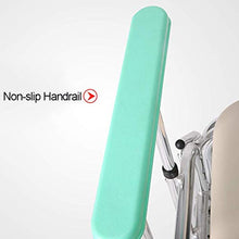 Sedia da Toilette Portatile Ad Altezza Fissa per Uso Sanitario E Sedia da Toilette, Sedia da Doccia con Ruote E Freni A