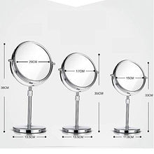 Specchio per Il Trucco, Doppio Lavabo con Luci; Ingrandimento 1X / 3X; Specchietti da Viaggio con Finitura Cromata Lucida Specchi da Viaggio Specchio per Il Trucco Illuminato