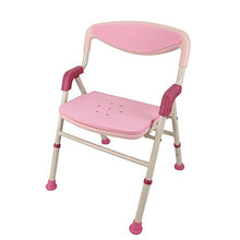 JXXDDQ sgabello da bagno, Sgabello Regolabile Sedia da Bagno Sedia con Schienale Alto con Antiscivolo Bagno for Anziani, Anziani, gravidi, portatori di Handicap (Color : Pink)