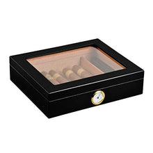 SHAO1 Cigar Humidor, Legno di Cedro Cigar Box Umidificatore Portatile Cigar Box Humidor può Contenere Circa 25 (259 * 221 * 66Mm),B