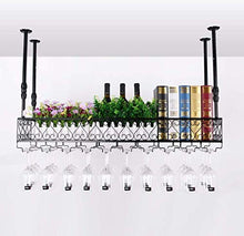FCXBQ Scaffale per Vino Appeso a Parete in Metallo Europeo Scaffale per soffitto in Ferro battuto Scaffale per Vino Appeso Scaffale per Bottiglia di Vino Telaio per Occhiali Scaffale per Vino (col