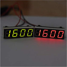 Modulo di tensione della temperatura dell'orologio digitale, modulo di tensione della temperatura dell'orologio digitale 3 in 1 Mini voltmetro termometro per auto Arduino elettronico fai da te (rosso)