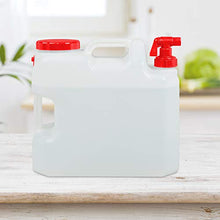 Relaxdays Tanica con Rubinetto, Coperchio a Vite del Contenitore, per Acqua Potabile, 23 L, senza BPA, rosso/bianco