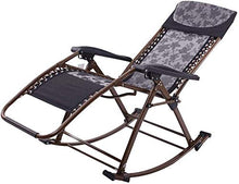 FAGavin. Confortevole Rocking Lounger Sedia di Svago, Cuscino Rocking Patio Sdraio da Spiaggia, Casa for Il Tempo Libero Sedia Pausa Pranzo, Proposta di Rilassamento Massima Supportata Peso 200Kg