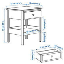 Ikea - Comodino Tyssedal, colore: Bianco