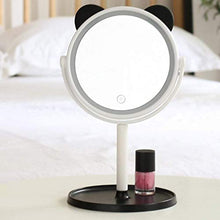 Specchio Il Trucco, Specchio Trucco Portatile a LED Specchio Il Trucco con lampascatola immagazzinaggio Desktop Specchio a LED Specchio Trucco Touch Screen Portatile Semplice Trucco, rasatura e Cur