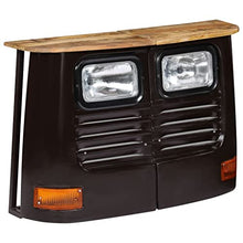 vidaXL Legno Massello di Mango Credenza Camion Grigio Scuro Armadietto Madia