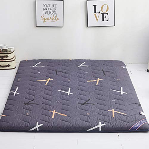 Luanda* Pieghevole Materasso da Terra Tatami, Addensare Trapuntato Morbido Antidecubito Materasso futon Dormire Tappetino per Dormitorio Camera da Letto,D,1.2 * 2.0m