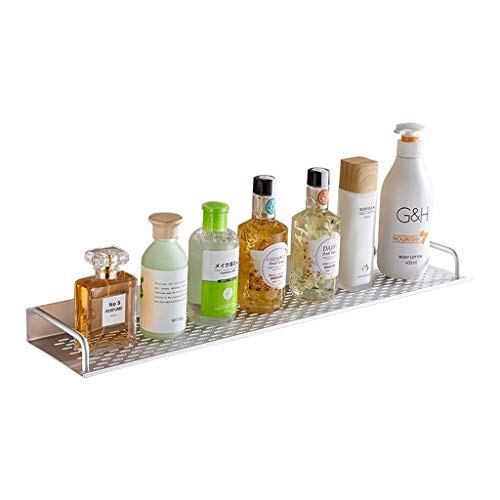 Mensola da bagno, mensola portaoggetti - Singolo piano Bagno Doccia Rack Caddy in acciaio inox di stoccaggio for le forniture di cucina con Portasciugamano partizione da bagno (Dimensioni: 40cm)