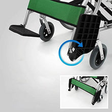 Carrozzine Semoventi, Portatili da Viaggio in Alluminio Pieghevole A Spinta, Portatile Leggero Trolley da Viaggio Anziani Scooter per Disabili Veicolo A Quattro Ruote Trolley per Scooter per Anziani